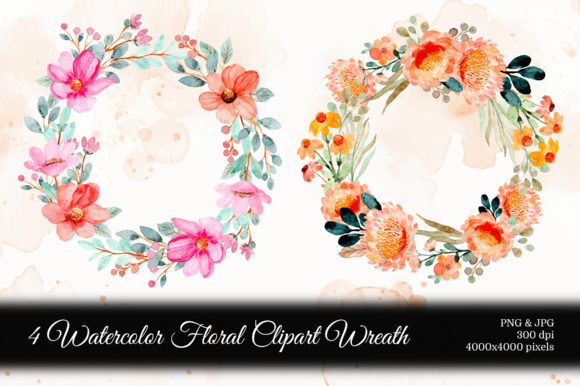 Discover the Versatility of Digital Clipart Floral Watercolor Part.9