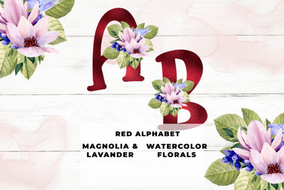 Embrace Elegance with the Red Floral Alphabet: A Versatile Design Solution