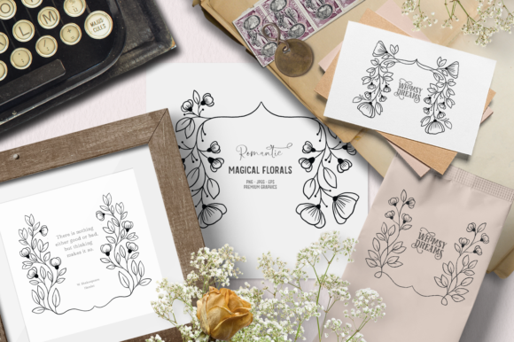 Embrace Elegance with Vintage Victorian Floral Digital Stamps