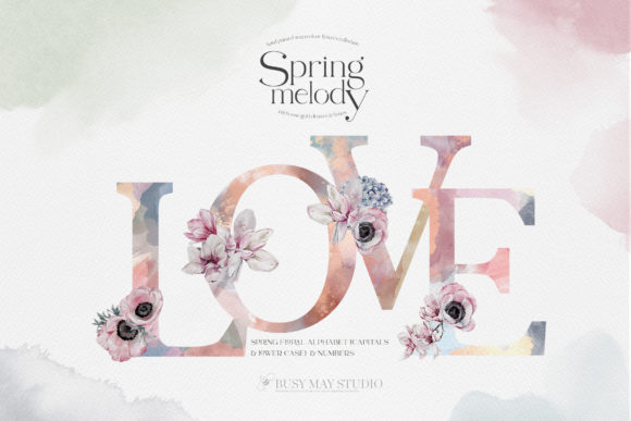 Embrace Elegance with Watercolor Floral Alphabet Numbers PNG: A Versatile Tool for Creative Professionals