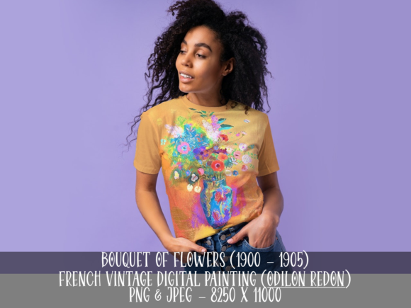 Explore French Vintage Floral Digital Art