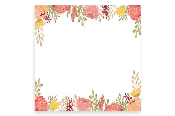 Explore Rose Peony Floral Watercolor Frames