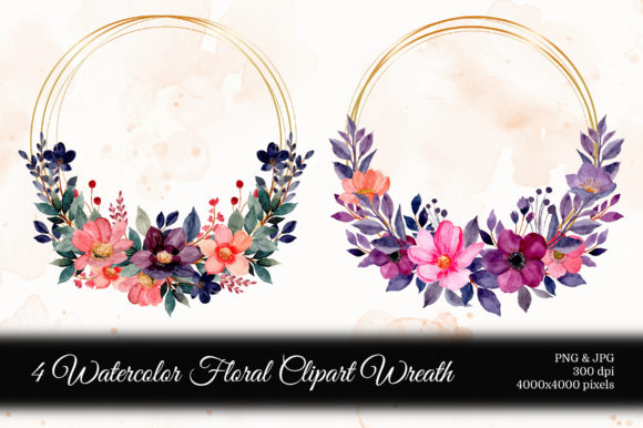 Explore the Versatility of Digital Clipart Floral Watercolor Part10