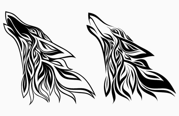 Exploring the Versatility and Aesthetic Appeal of Wolf with Floral Ornament