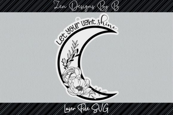 Exploring the Versatility of Floral Moon with Quote Laser File for Creative Projects