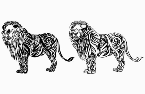 Exploring the Versatility of Lion with Floral Ornament