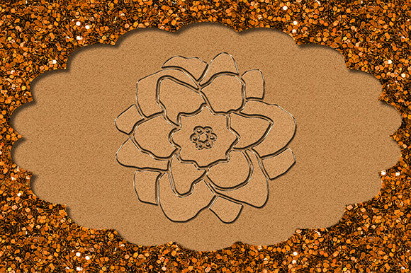 Floral Rose Monogram Frame for Creative Projects