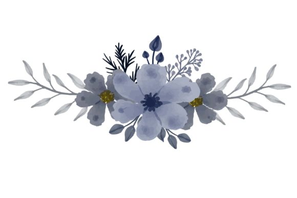 Grey Floral Watercolor Frame Collection: A Versatile Tool for Creative Projects