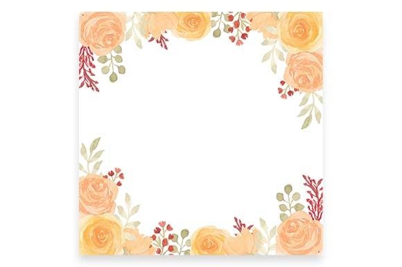 Watercolor Floral Frame with Rose Paint: A Creative and Versatile Design Element